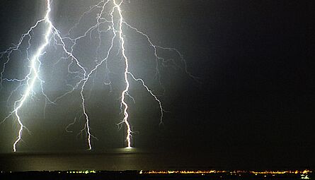 Tormenta electrica desde el Garbi