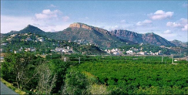 Calderona desde la huerta valenciana