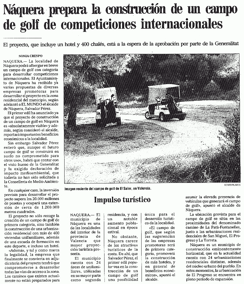 El Mundo del 25 de abril de 2001