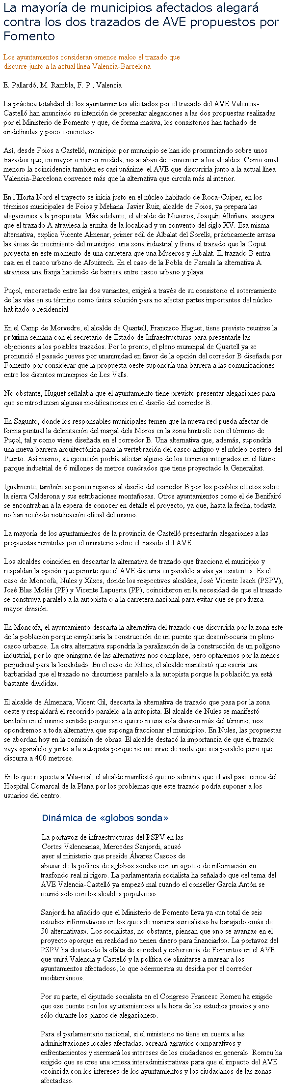 Levante-EMV del 18 de enero de 2002