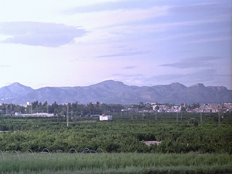 Vista general de la Calderona al atardecer